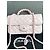 Bolso Chanel Rosa de Piel de Cordero Acolchado Diamante 20 cm Multicolor - vista 3