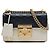 Borsa a Tracolla Gucci Small Bicolor Guccissima Padlock Nera Nero