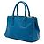 Borsa Prada Small Saffiano Lux Galleria Double Zip Blu - vista 2