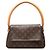 Borsa a tracolla Mini Looping Louis Vuitton Monogram Marrone