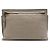 Clutch T em couro castanho LOEWE com Anagrama em relevo e padrão repetido Marrom