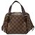 Bolso de mano Louis Vuitton Damier Ebene Belem PM Marrón Castaño