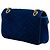 Borsa a tracolla Gucci GG Marmont Matelassé in velluto blu Medium - vista 2
