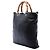 Bamboo Borsa shopper Gucci Tall in pelle di vitello martellata nera con bambù Nero - vista 2