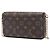 Borsa a tracolla Louis Vuitton Monogram Pochette Felicie Marrone - vista 2