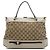 Borsa Mayfair Satchel Gucci GG Canvas Web Bianca Bianco