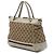 Borsa Mayfair Satchel Gucci GG Canvas Web Bianca Bianco - vista 2