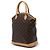 Bolsa de mão vertical Lockit Monogram Louis Vuitton castanha Marrom - vista 2