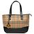 Borsa Tote Burberry Haymarket Check Canvas Beige