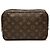 Borsa a Clutch Louis Vuitton Monogram Trousse Toilette 23 Marrone