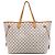 Borsa Tote Louis Vuitton Neverfull GM Damier Azur bianca Bianco