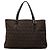 Borsa a mano Fendi Zucchino Canvas marrone