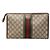 Clutch Gucci GG Supreme Web Ophidia Marrón Castaño