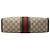 Clutch Gucci GG Supreme Web Ophidia Marrón Castaño - vista 3
