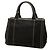 Borsa Tote Satchel Prada Small Canvas Canapa Logo Nera Nero - vista 2