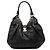 Borsa Hobo Louis Vuitton Monogram Mahina L Nera Nero