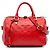 Louis Vuitton Monogram Empreinte Speedy Bandouliere 25 Satchel rot