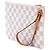 Pouch Louis Vuitton Damier Azur Neverfull MM bianca Bianco - vista 2