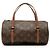 Borsa a mano Louis Vuitton Monogram Papillon 26 Marrone Castaño