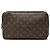 Borsa a Clutch Louis Vuitton Monogram Trousse Toilette 28 Marrone