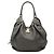 Louis Vuitton Monogram Mahina L Hobo-Tasche Grau