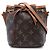 Borsa a secchiello Louis Vuitton Monogram Nano Noe Marrone
