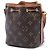 Borsa a secchiello Louis Vuitton Monogram Nano Noe Marrone - vista 2