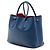 Blue Prada Medium Saffiano Cuir Double Handle Satchel - view 2