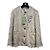 Giacca Gucci beige in lana e mohair con spilla in strass Multicolore