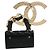 Gold Chanel CC vergoldete gesteppte Emaille-Flap-Bag Brosche Golden - Ansicht 2