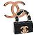 Gold Chanel CC vergoldete gesteppte Emaille-Flap-Bag Brosche Golden - Ansicht 5