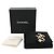 Gold Chanel CC vergoldete gesteppte Emaille-Flap-Bag Brosche Golden - Ansicht 8