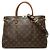 Borsa Satchel Louis Vuitton Monogram Pallas MM Marrone