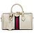 Mala de mão Gucci Medium Ophidia em couro de bezerro branco com detalhe Web