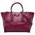 Double Borsa Satchel Prada in vitello Glace rossa con doppio manico e doppia tasca Rosso