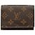 Louis Vuitton Monogram Visitenkartenetui Briefumschlag braun