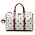 Gucci Medium GG Supreme Hearts Joy Boston Bag Weiß