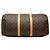 Borsa da viaggio Louis Vuitton Monogram Keepall 50 Marrone - vista 3
