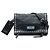 Prada Glace Calf Studded Etiquette Klappentasche Schwarz