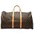 Borsa da viaggio Louis Vuitton Monogram Keepall 55 Marrone
