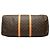 Borsa da viaggio Louis Vuitton Monogram Keepall 55 Marrone - vista 3