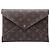 Borsa a pochette Louis Vuitton Monogram Pochette Kirigami GM marrone