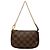 Borsa a mano Louis Vuitton Damier Ebene Mini Pochette Accessoires Marrone