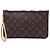 Pouch Louis Vuitton Monogram Neverfull MM Marrone