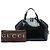Borsa Dome Nice Large Microguccissima in pelle verniciata nera Gucci Nero - vista 6