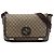 Borsa a tracolla Gucci GG Supreme Interlocking G beige