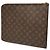 Louis Vuitton Monogram Poche Documents Portfolio 30 Clutch Bag Braun - Ansicht 2