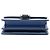 Borsa a tracolla Gucci Small Dollar in pelle di vitello blu con G intrecciate - vista 3