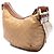 Borsa a tracolla Gucci GG in nylon marrone con banda Web - vista 2