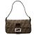 Borsa a spalla Baguette Fendi Zucca Canvas Marrone